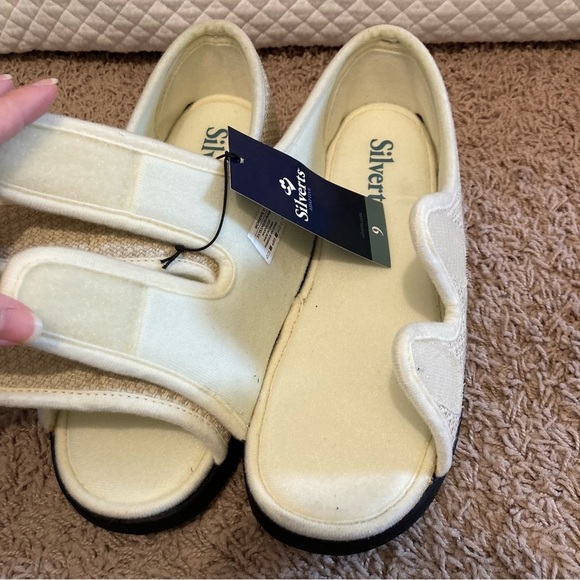 Silverts Open Toe Shoes Womens 9 Extra Wide Diabetes Swelling Arthritis Non Slip - Picture 11 of 14
